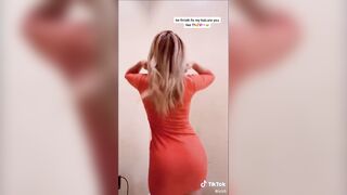 Tiktok (40) - Braless amateur flashes long boobs seethrough