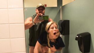 Boss Visits The sexy Nurse in Hospital's Bathroom