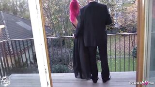 red head german hooker bareback banged by rich mature client