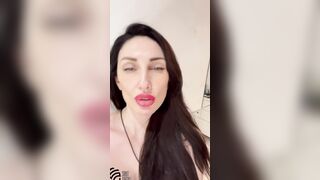 goddess mom plays with the camera into point of view mode and shows her sweet spots close-up