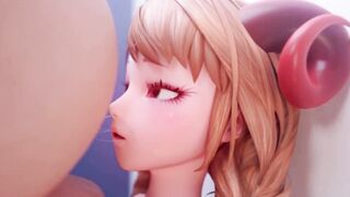 Succubus skank fucks with lucky dude into the WC [Tyviania]
