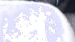 Close up on Creamy twat cumming Point Of View