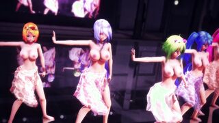 [MMD] Huge Tits Squadron Piranger [R-18]