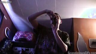 Big Tit dark hair pov 18 nailed rough