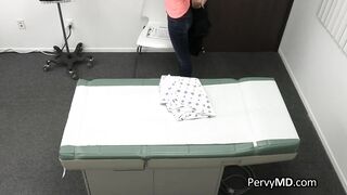 Big Boobed chinese spreads wide for doctors penis