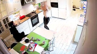 Dancing Women Gets Blow & Fucked at Kitchen