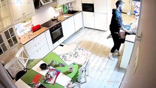 Dancing Women Gets Blow & Fucked at Kitchen