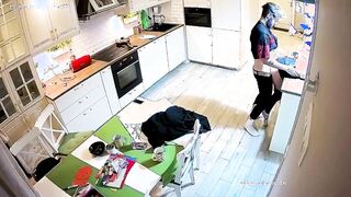 Dancing Women Gets Blow & Fucked at Kitchen