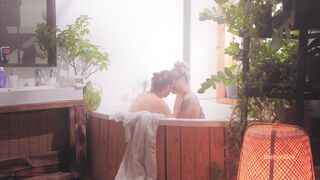 Fun and passionate sex into the hot tub - married Sex vlog