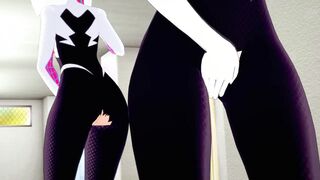 Gwen Stacy masturbation - Spider Man Inside the Spider Verse