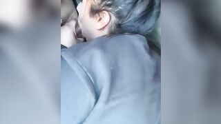 Road bj & she almost saw the camera recording! (More content inside homemade uploads section!)