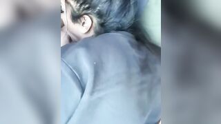 Road bj & she almost saw the camera recording! (More content inside homemade uploads section!)