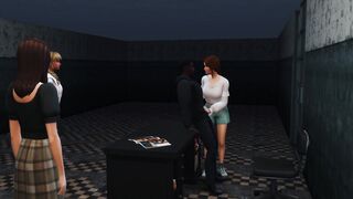 Mega Sims- Girls plowed prison guard to got their friends out of jail (Sims four)