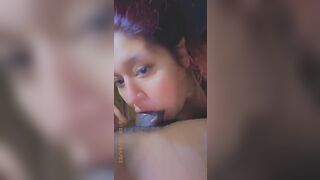 HISPANIC LOVES SUCKING OFF big black cock