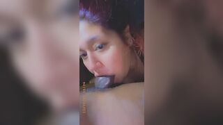 HISPANIC LOVES SUCKING OFF big black cock