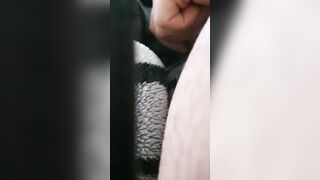Step MILF grabs Step son cock making him cum under blanket near hubby