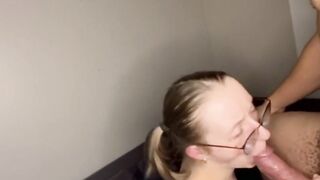 I suck him off and he fucks me from behind