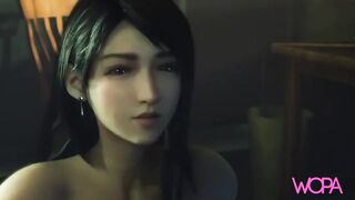 [ WOPAadult ] - 3D porn with Tifa Lockhart; Spanish; Huge penis; Snatch fucking - (3D+HD)