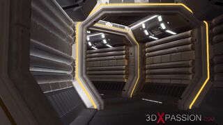 Sci-fi hardcore and a babe cuffed beauty into the lab