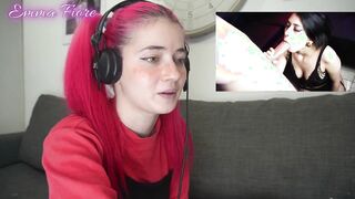 Slender 18 yo reacting to Amateur Porn - Emma Fiore