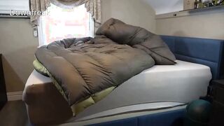 Puffy Bdsm Down Comforter Humping Compilation #2 Lots Of Cum
