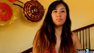 Nasty hispanic 19 year old Luzbel Bugatti seducing and fucking her moms