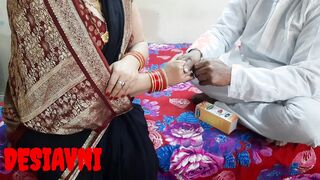 newly merried avni rough plowed by father inside low Desi
