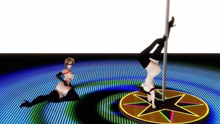 Helen Parr & Violet Parr Hot Dance Naked (Incredibles, Elastigirl, Cosplay, No-sex)