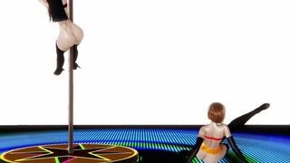 Helen Parr & Violet Parr Hot Dance Naked (Incredibles, Elastigirl, Cosplay, No-sex)