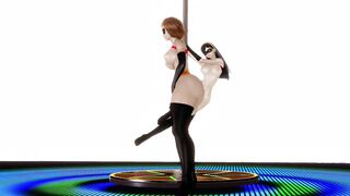 Helen Parr & Violet Parr Hot Dance Naked (Incredibles, Elastigirl, Cosplay, No-sex)