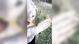 Smoking inside the nature