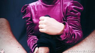 Stockings Hand Job - Double Destroyed Orgasm