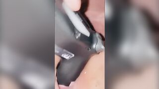 Bbw squirts and fucks butt with game controllers