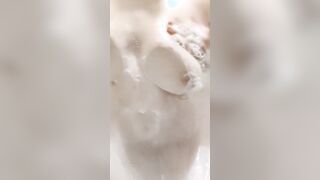 Having Fun with my TITTED ON GLASS while daddy’s working