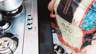 Ex-Wife Anally Fuck into Kitchen While She is Busy Cooking