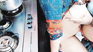 Ex-Wife Anally Fuck into Kitchen While She is Busy Cooking