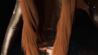 A Cutie woman into full body pantyhose dances into front of me! showing the chest and nipple..♥(K-Idols)