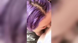 BBW Hispanic chokes on small cock