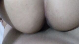 blowing new bull long fat white dick into the motel into permission of my cuckold husband