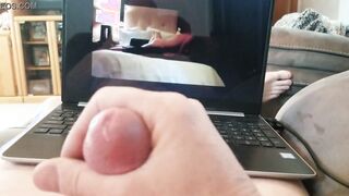 Jacking and Cumming to Cuckold Porn 002