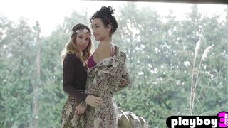 Goddess curly mom Diana Lark and slim dyke Lucy M