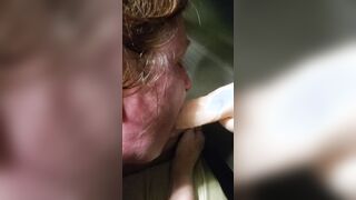 Ex-Wife sucking off vibrator while getting banged!