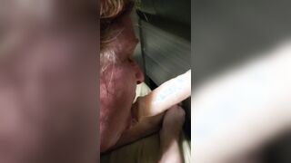 Ex-Wife sucking off vibrator while getting banged!
