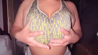 Slow motion titty drop