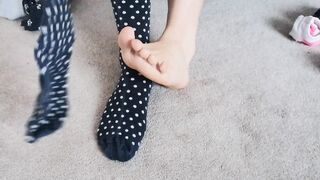 View me try on my socks