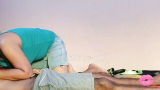 Huge Natural Titties Stepmom sex with bf Hand Job - Blowing Nuts - Fellatio - Booty Licking -Rides
