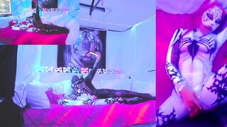 @SexyNeonKitty Spider-gwen Anti-gwen Squirting spider bimbo banged! by spiderman on model live
