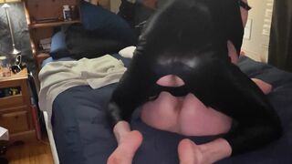 Horney Mom Squirts On Bed Then Begs For Cumshot