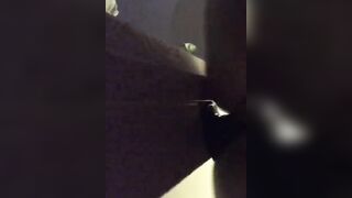 My Chubby Bimbo Banged Wall Mount toy and squirt on her phone