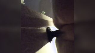 My Chubby Bimbo Banged Wall Mount toy and squirt on her phone